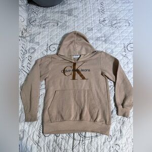 Calvin Klein Jeans Beige Hoodie